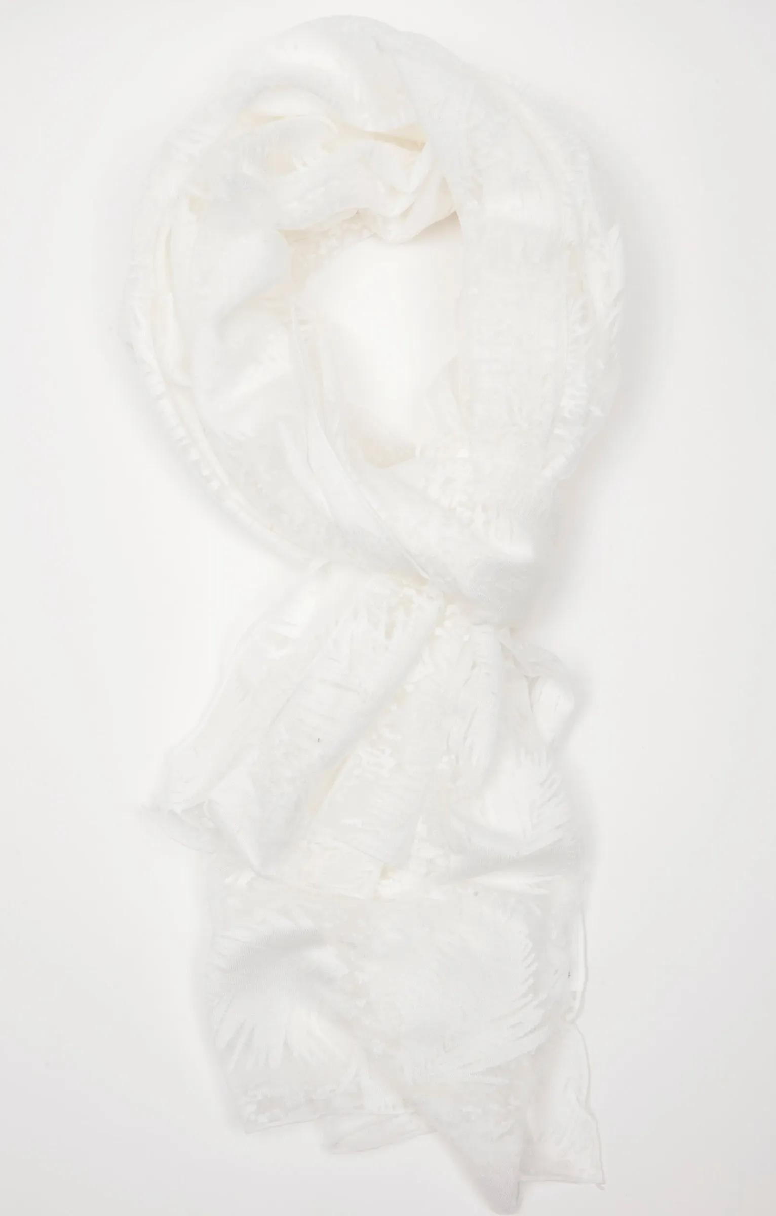 Accessoires<Armand Thiery Grand foulard léger tissé - Écru