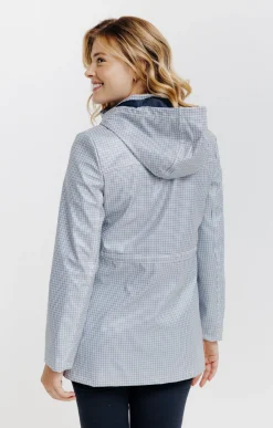 Impers & Parkas<Armand Thiery Imperméable en gomme à imprimé fantaisie - Marine