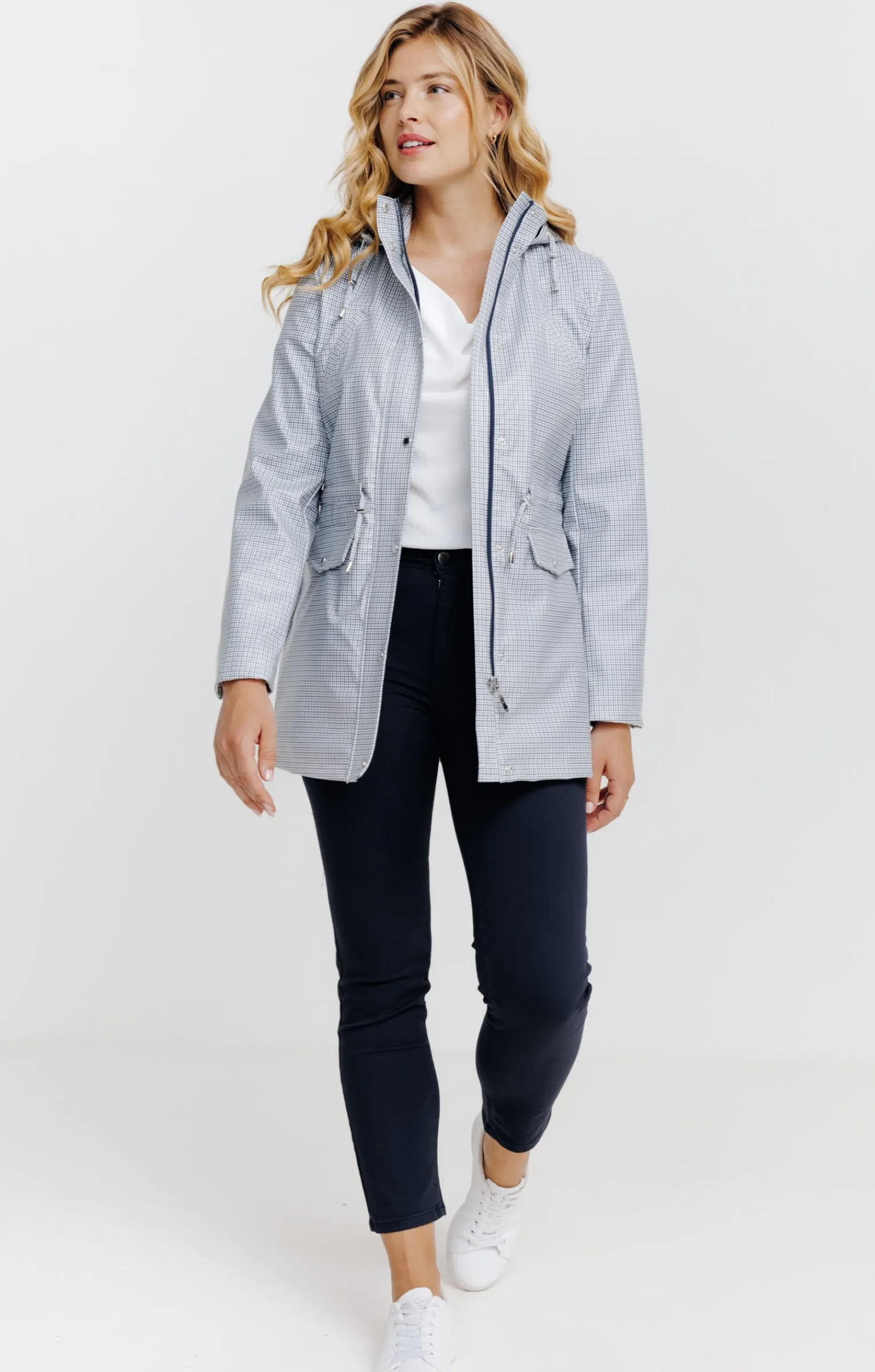 Impers & Parkas<Armand Thiery Imperméable en gomme à imprimé fantaisie - Marine