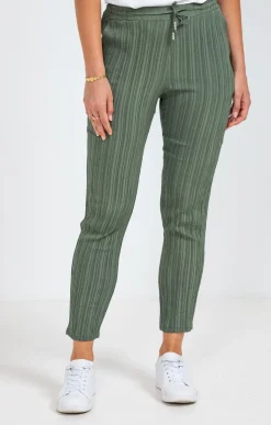 Pantalons<Armand Thiery Jogging aspect plissé - Kaki