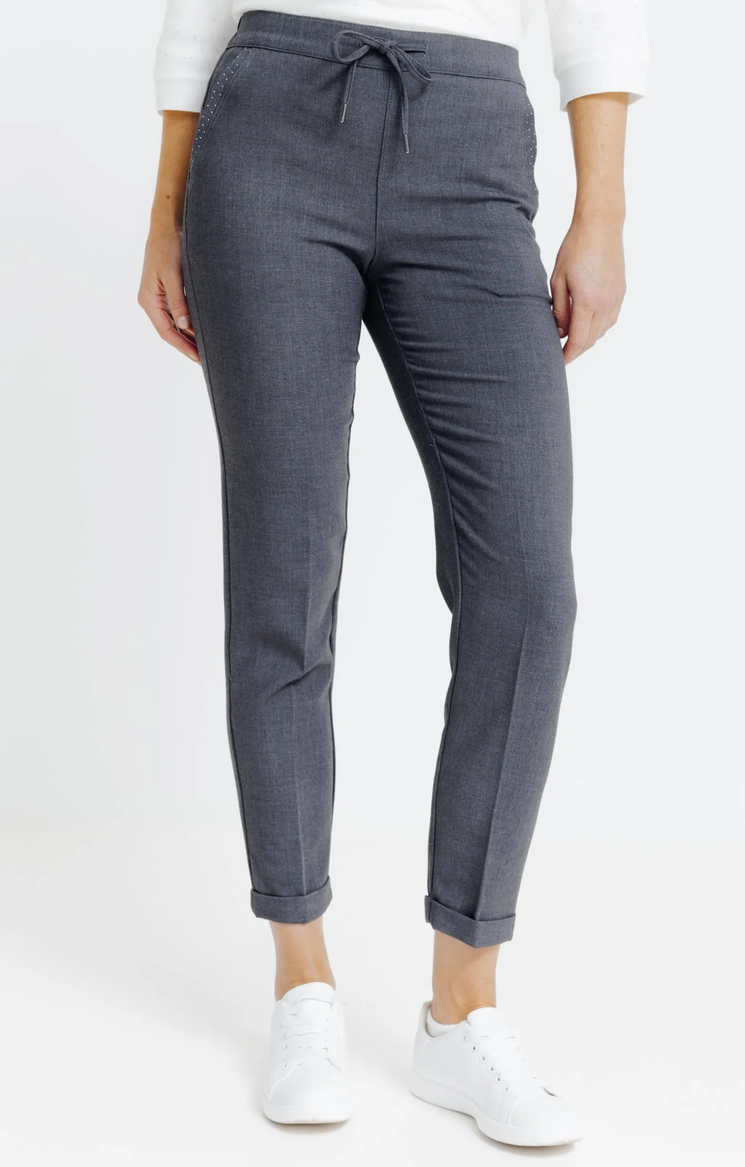 Pantalons<Armand Thiery Jogging avec viscose - Anthracite