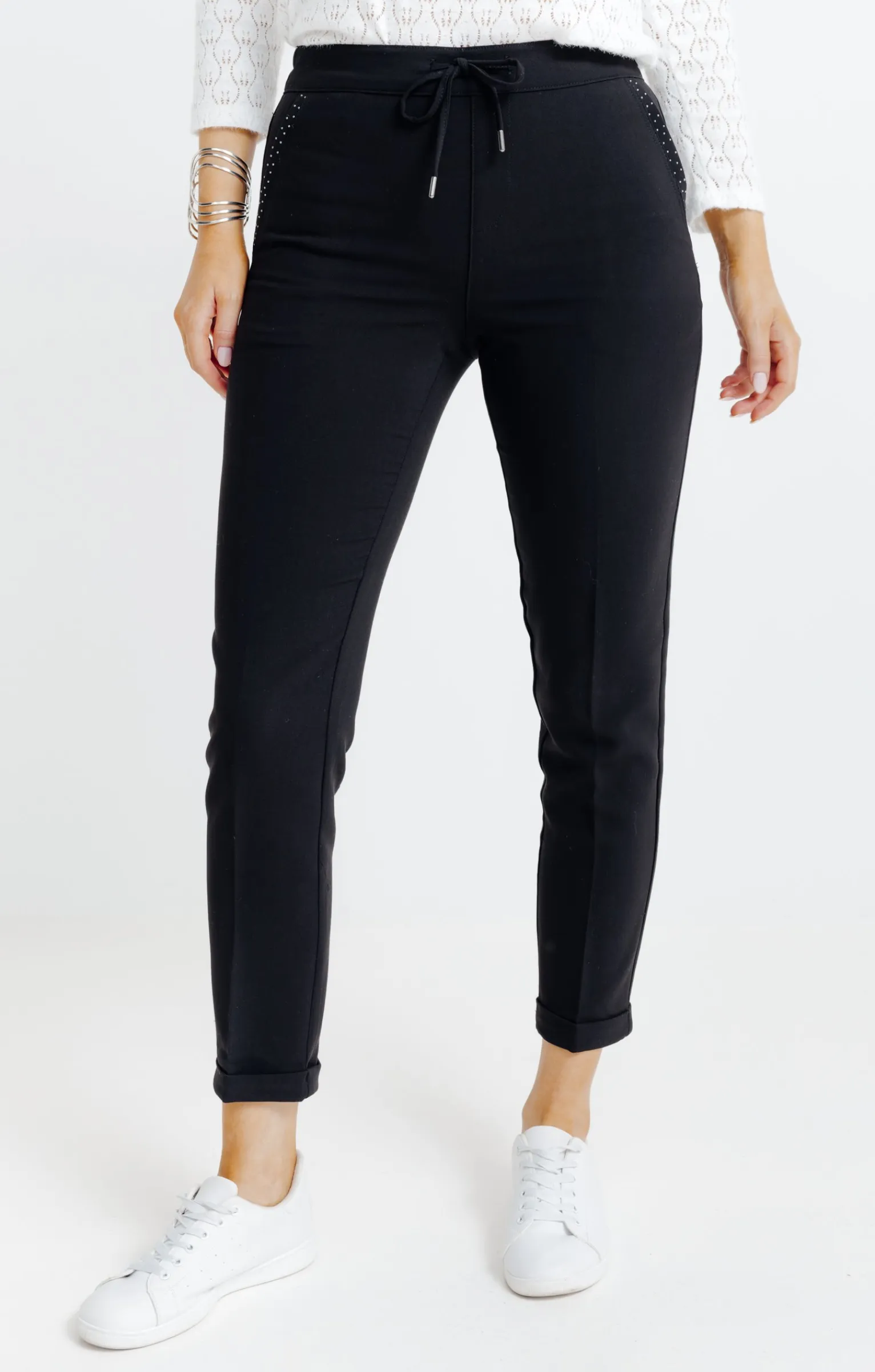 Pantalons<Armand Thiery Jogging avec viscose - Noir