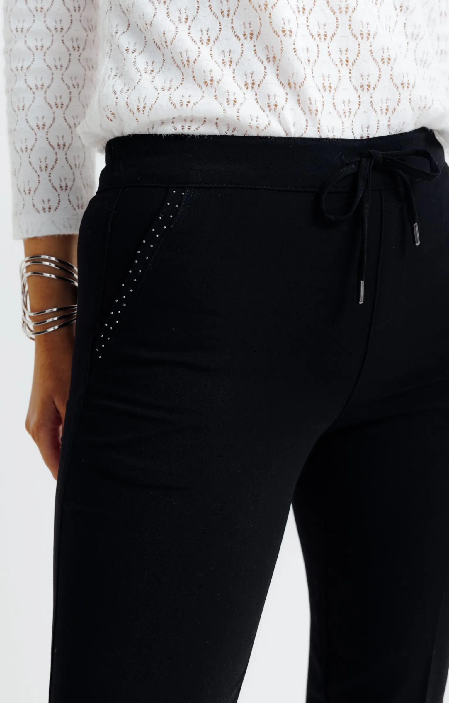 Pantalons<Armand Thiery Jogging avec viscose - Noir
