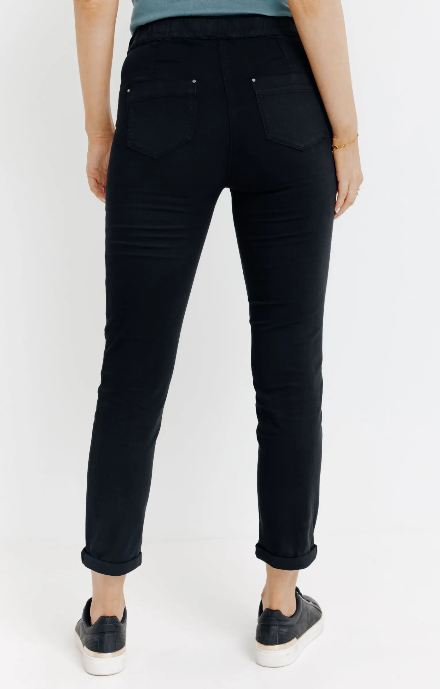 Pantalons<Armand Thiery Jogging coton stretch élastiqué dos - Noir