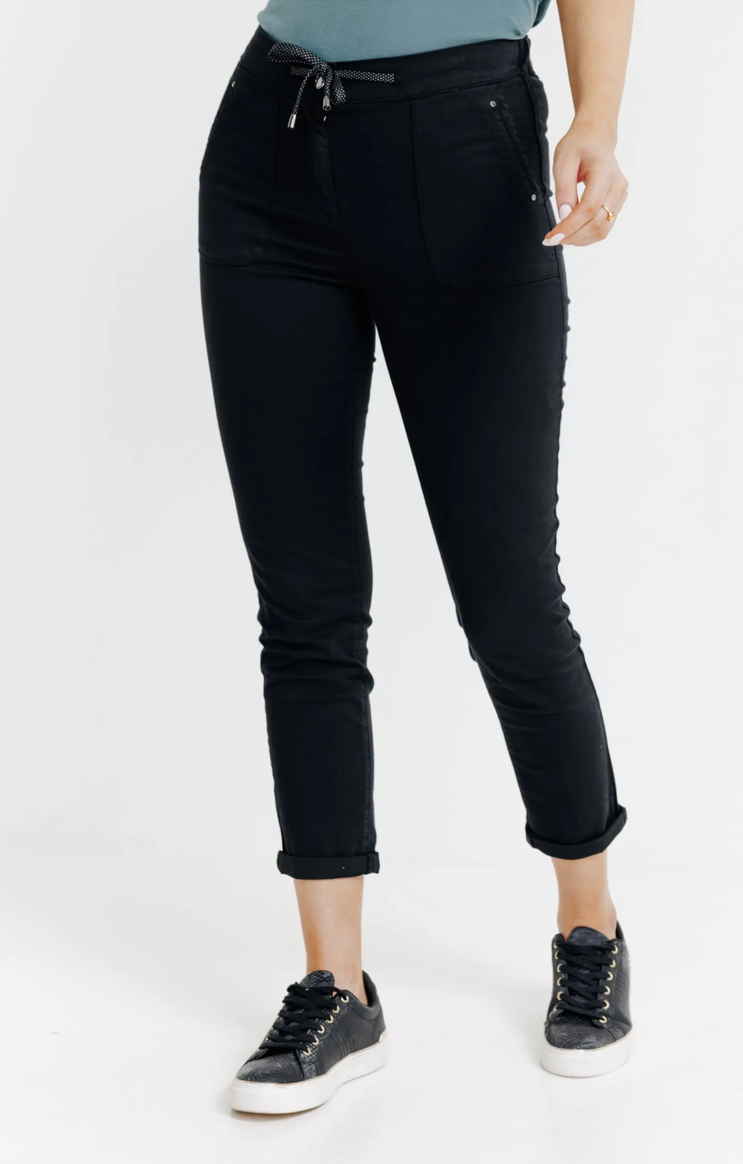 Pantalons<Armand Thiery Jogging coton stretch élastiqué dos - Noir