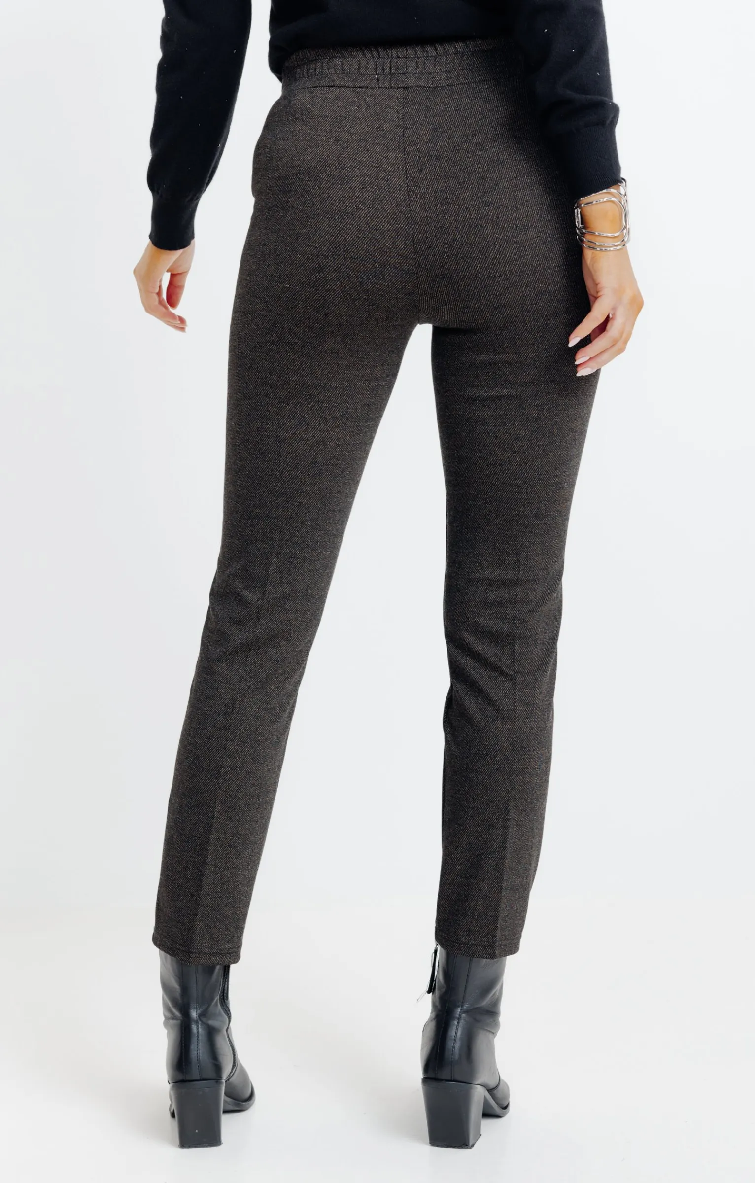 Pantalons<Armand Thiery Jogging milano chiné - Chocolat