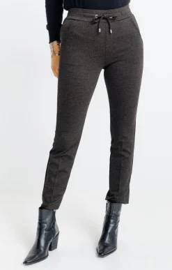 Pantalons<Armand Thiery Jogging milano chiné - Chocolat
