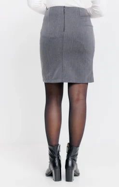 Jupes<Armand Thiery JUPE GENOUX CITY DOUBLEE - Anthracite