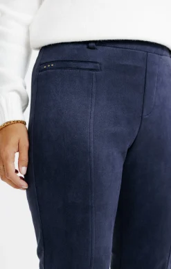 Pantalons<Armand Thiery legging suédine détail clous - Marine