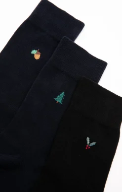 Sous-vêtements & Nuit<Armand Thiery Lot de 3 paires chaussettes HIVER BROD - Noir