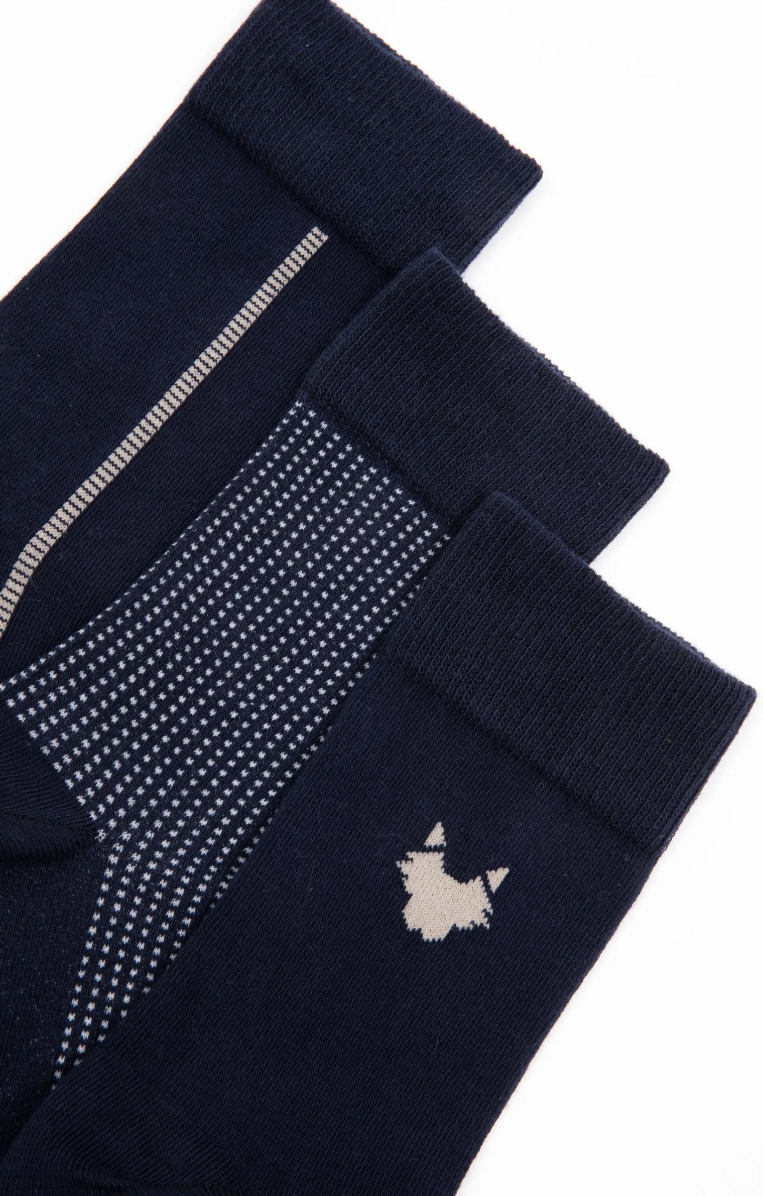 Sous-vêtements & Nuit<Armand Thiery Lot de 3 paires de chaussettes WOLF - Marine