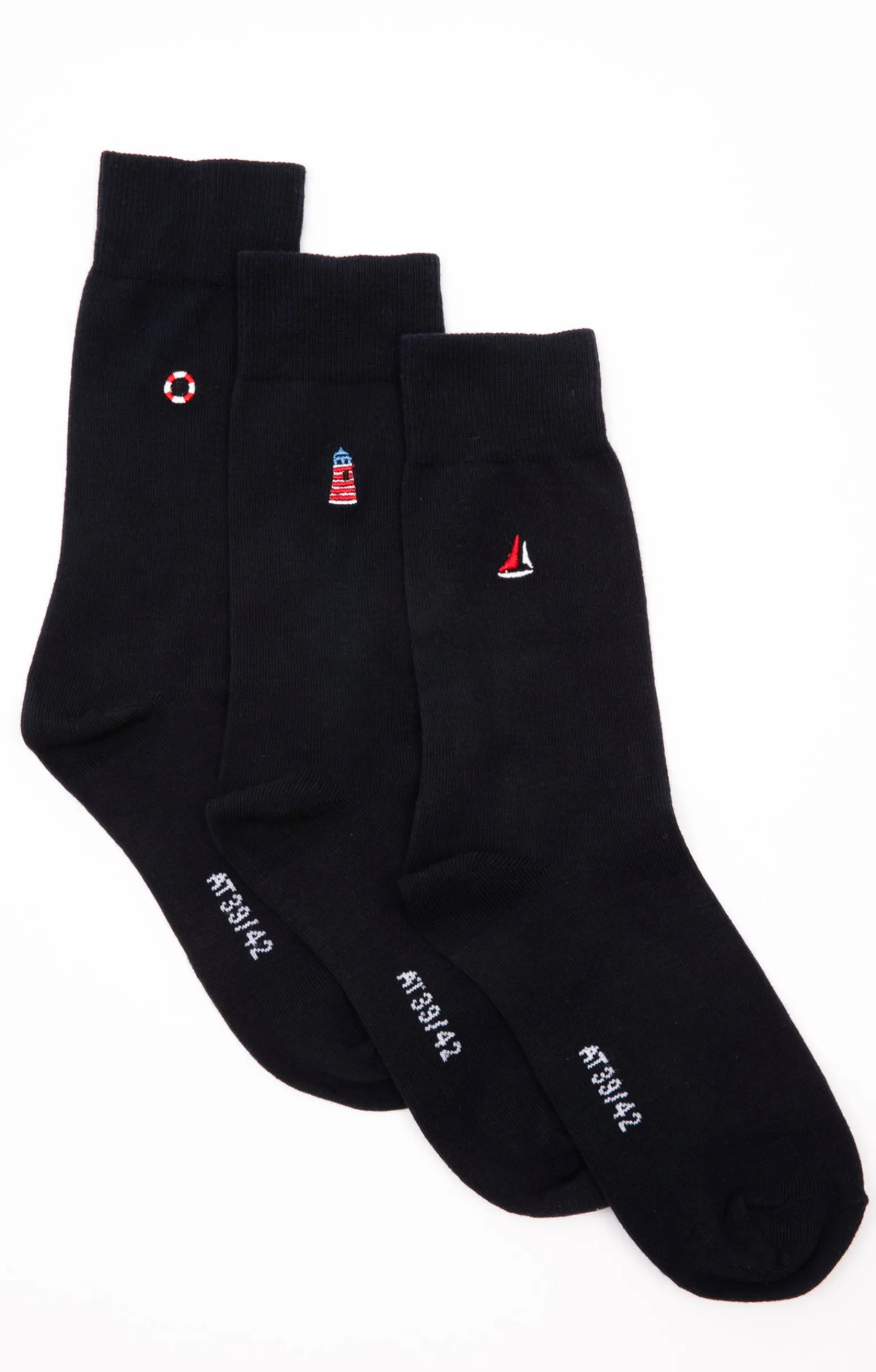 Sous-vêtements & Nuit<Armand Thiery Lot de 3 paires de chaussettes Nautic - Marine
