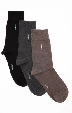 Sous-vêtements & Nuit<Armand Thiery Lot de 3 paires de chaussettes BAGUETTE - Marron