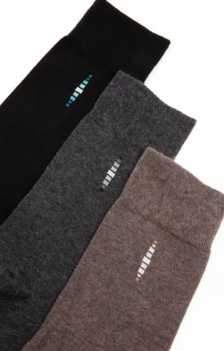 Sous-vêtements & Nuit<Armand Thiery Lot de 3 paires de chaussettes BAGUETTE - Marron