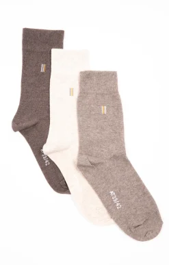 Sous-vêtements & Nuit<Armand Thiery Lot de 3 paires de chaussettes LINE - Marron