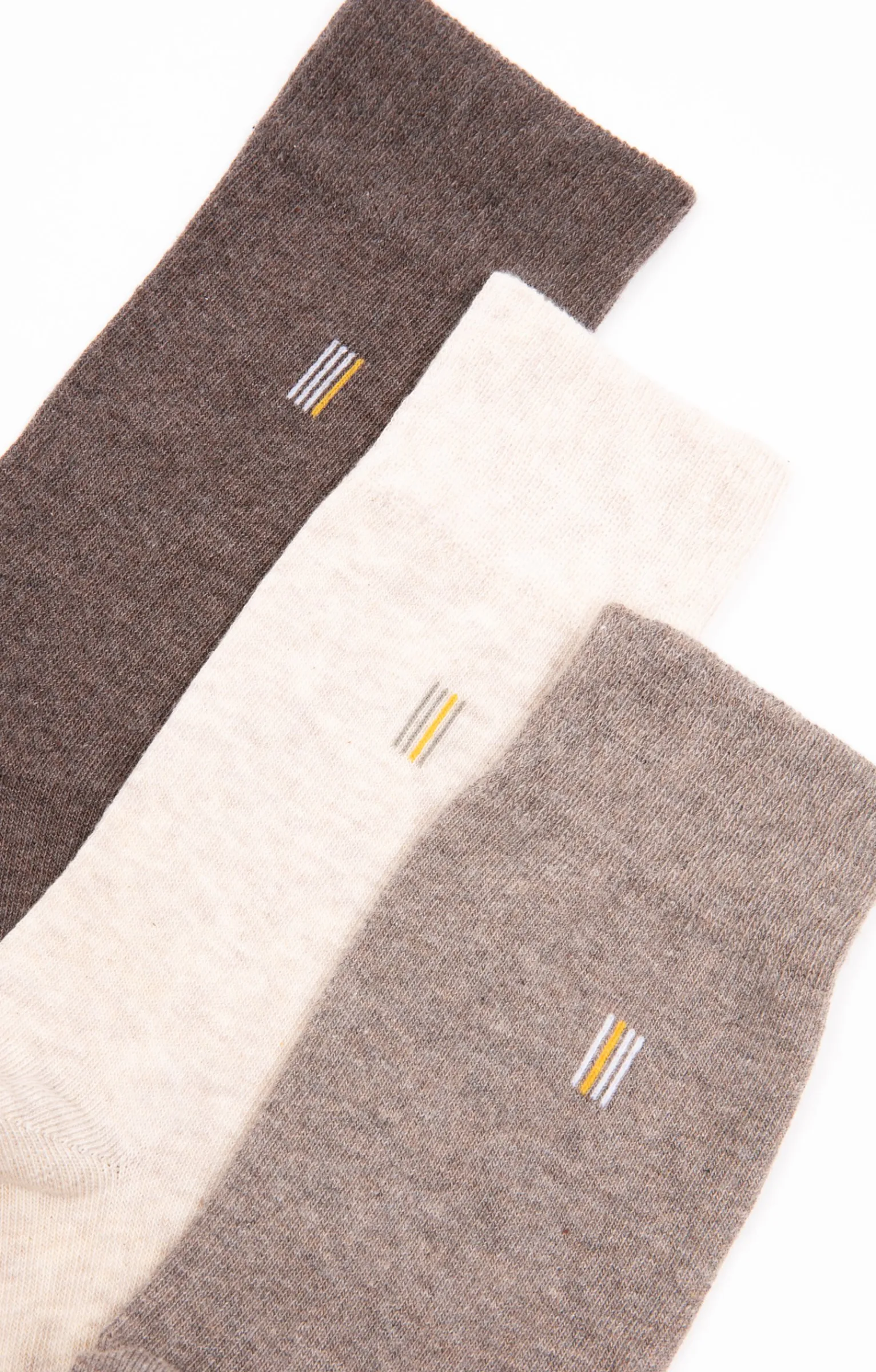 Sous-vêtements & Nuit<Armand Thiery Lot de 3 paires de chaussettes LINE - Marron