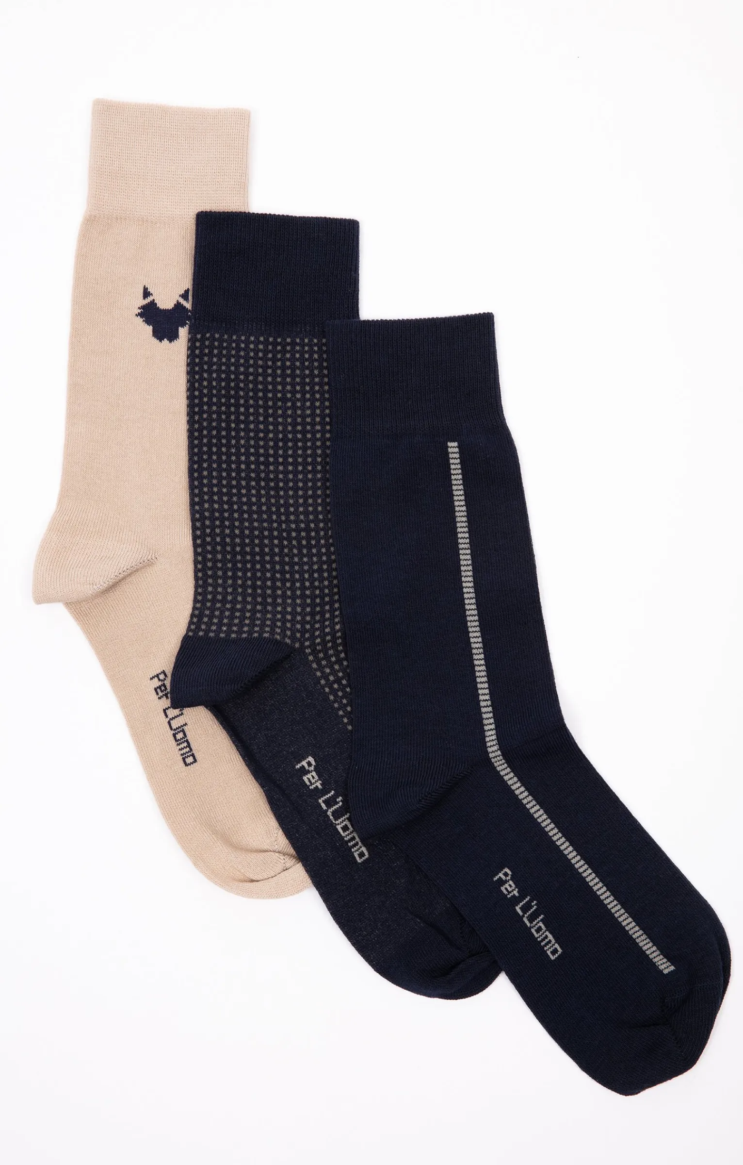 Sous-vêtements & Nuit<Armand Thiery Lot de 3 paires de chaussettes maille - Marine