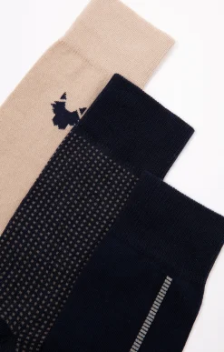 Sous-vêtements & Nuit<Armand Thiery Lot de 3 paires de chaussettes maille - Marine