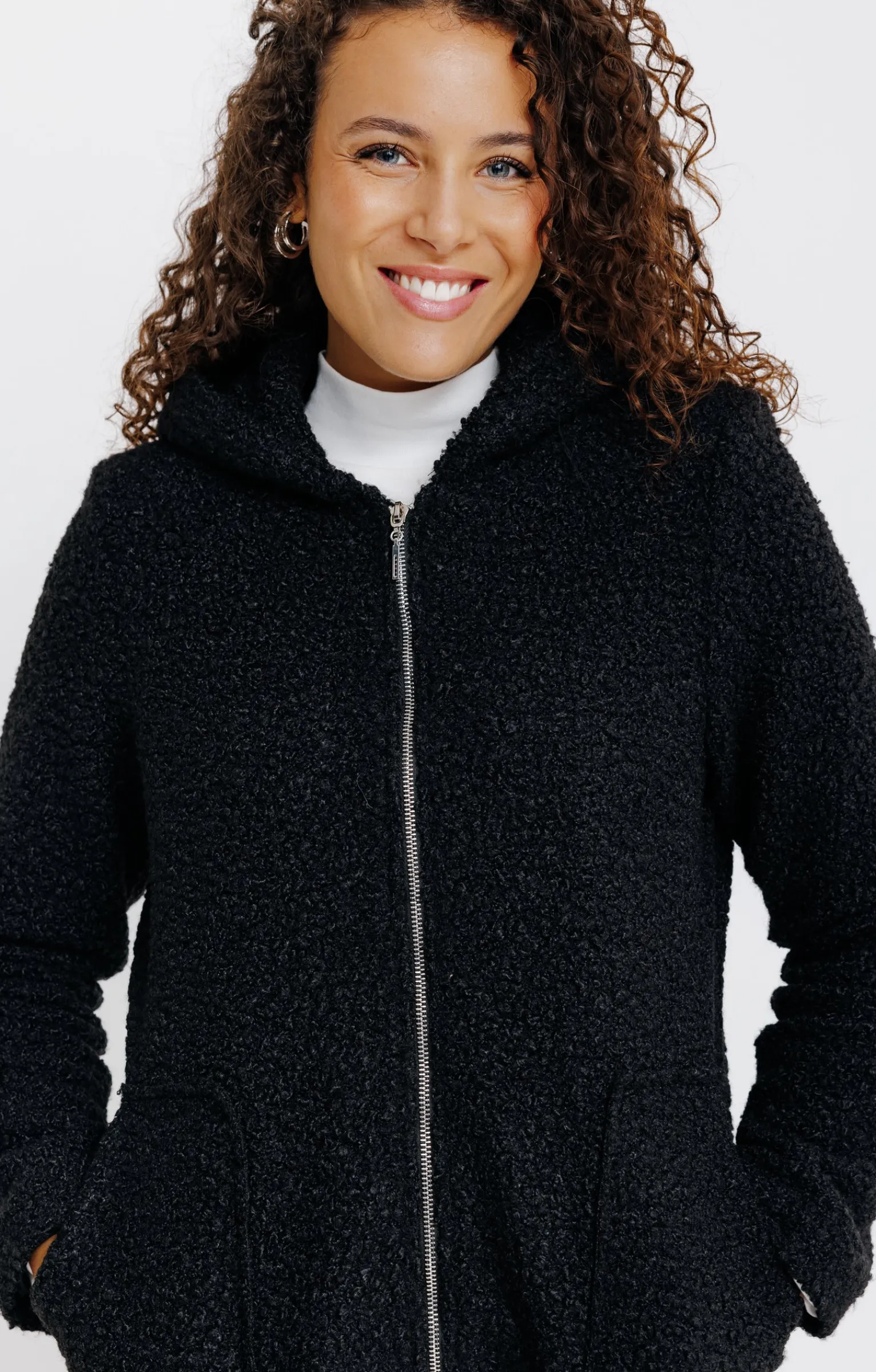 Manteaux<Armand Thiery Manteau avec capuche - Noir