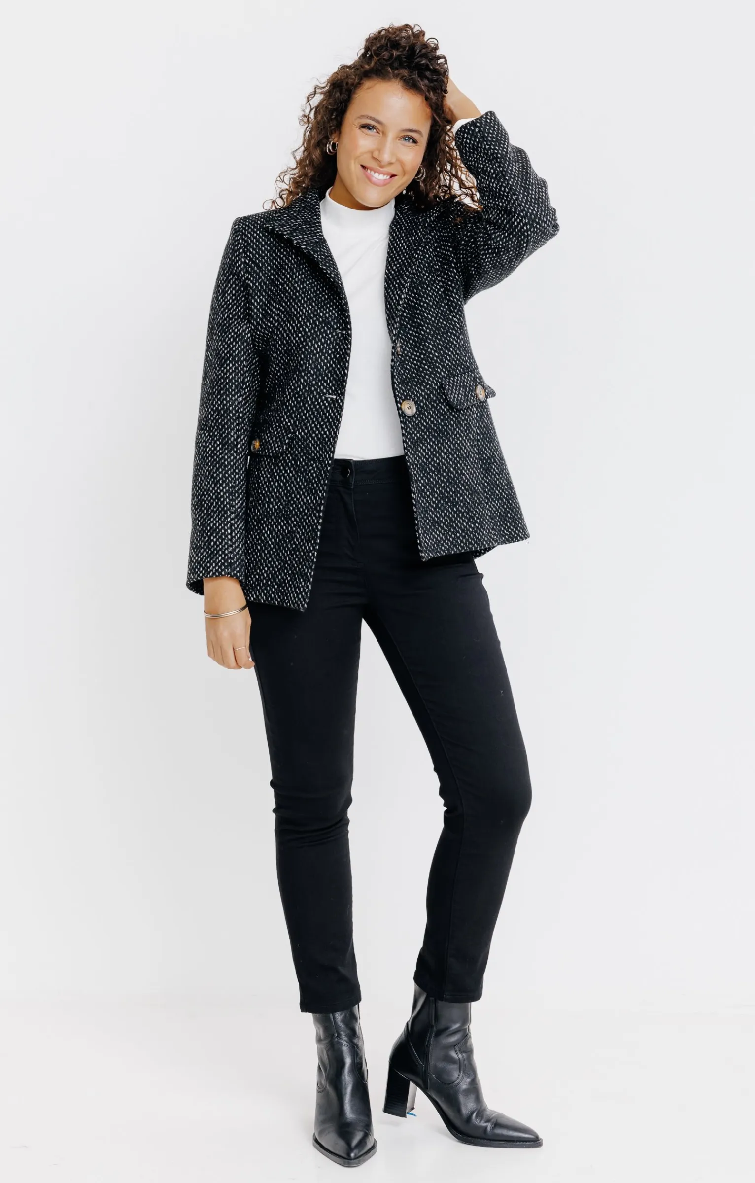 Manteaux<Armand Thiery Manteau col montant - Noir