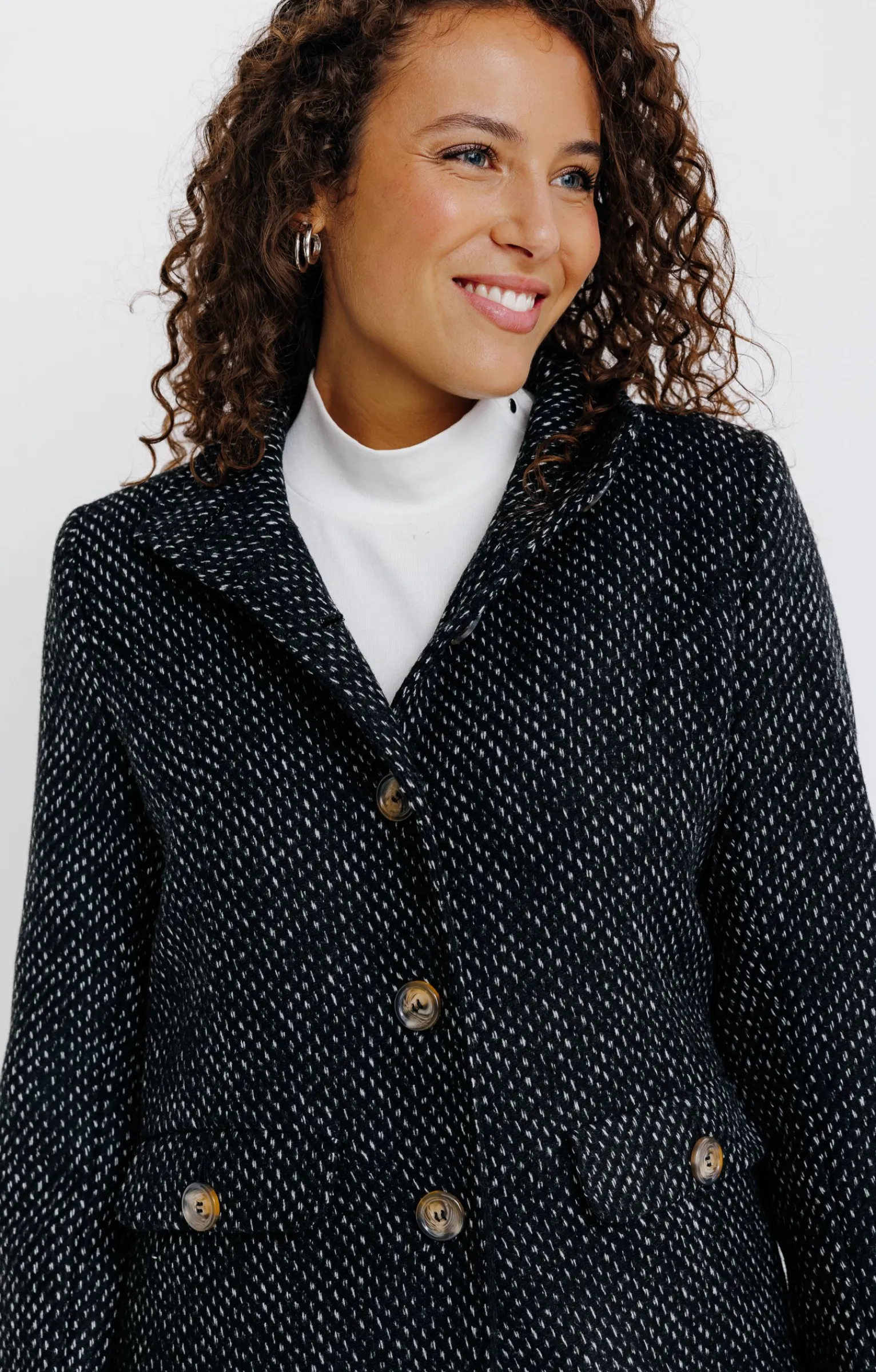 Manteaux<Armand Thiery Manteau col montant - Noir