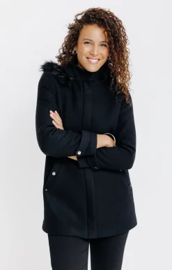 Manteaux<Armand Thiery Manteau col montant - Noir