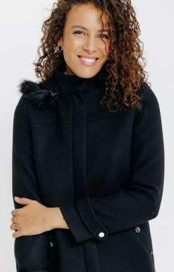 Manteaux<Armand Thiery Manteau col montant - Noir