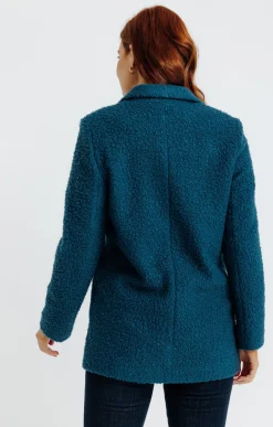 Manteaux<Armand Thiery Manteau court col tailleur - Pétrole