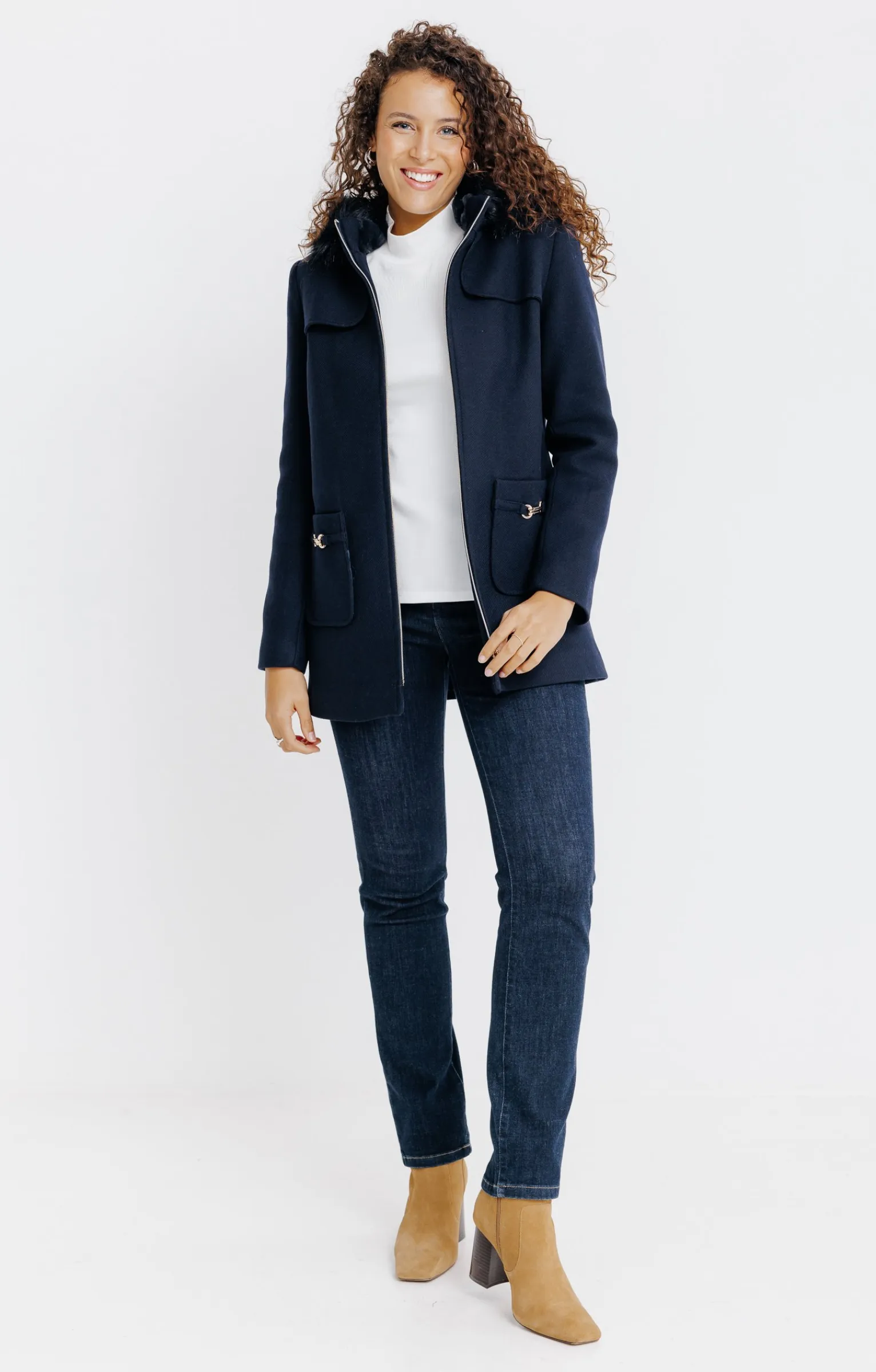 Manteaux<Armand Thiery Manteau esprit duffle - Marine