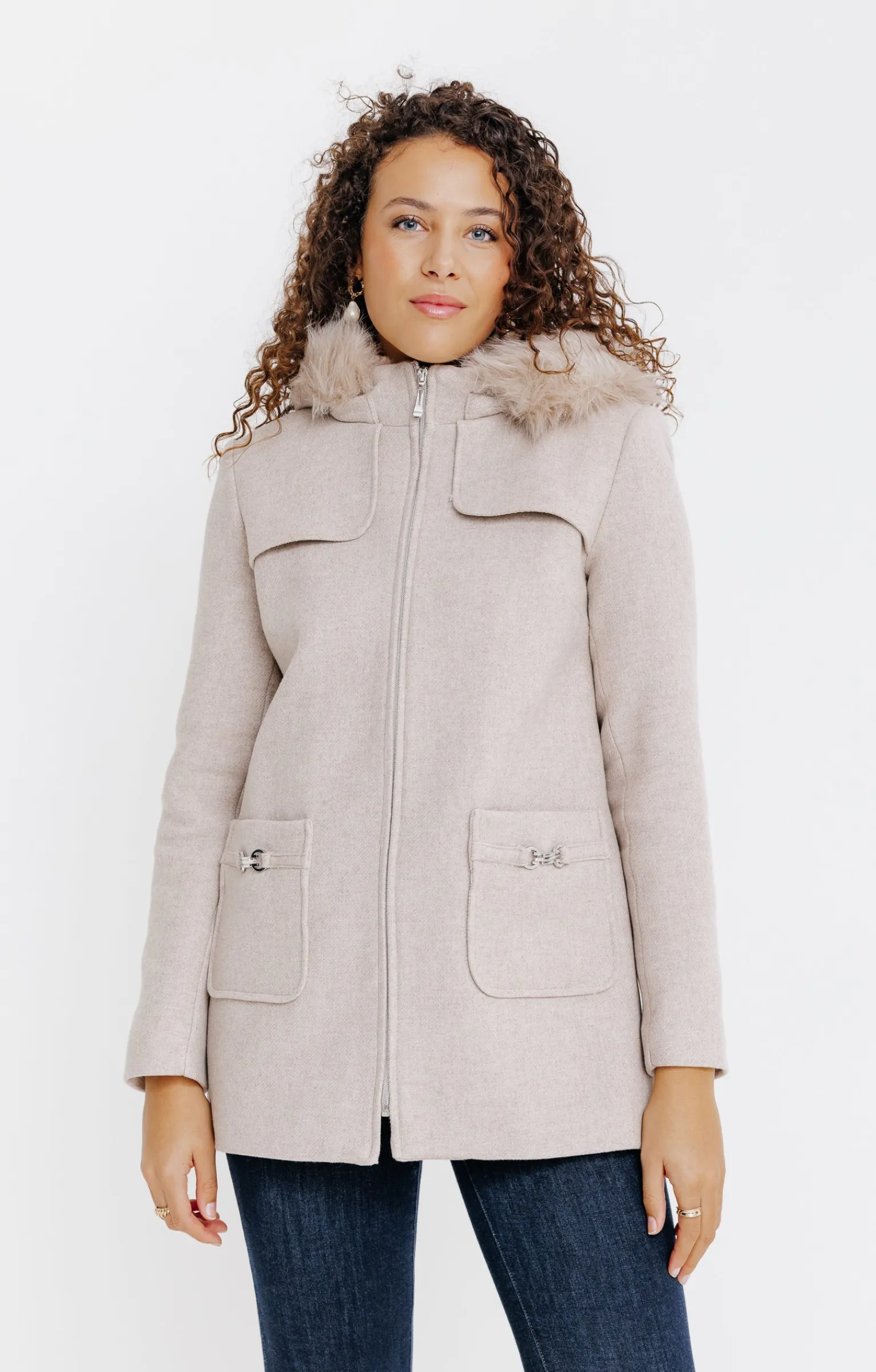 Manteaux<Armand Thiery Manteau esprit duffle - Grège