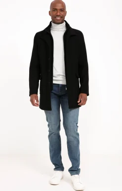 Manteaux<Armand Thiery Manteau mi-long BLACK M - Noir