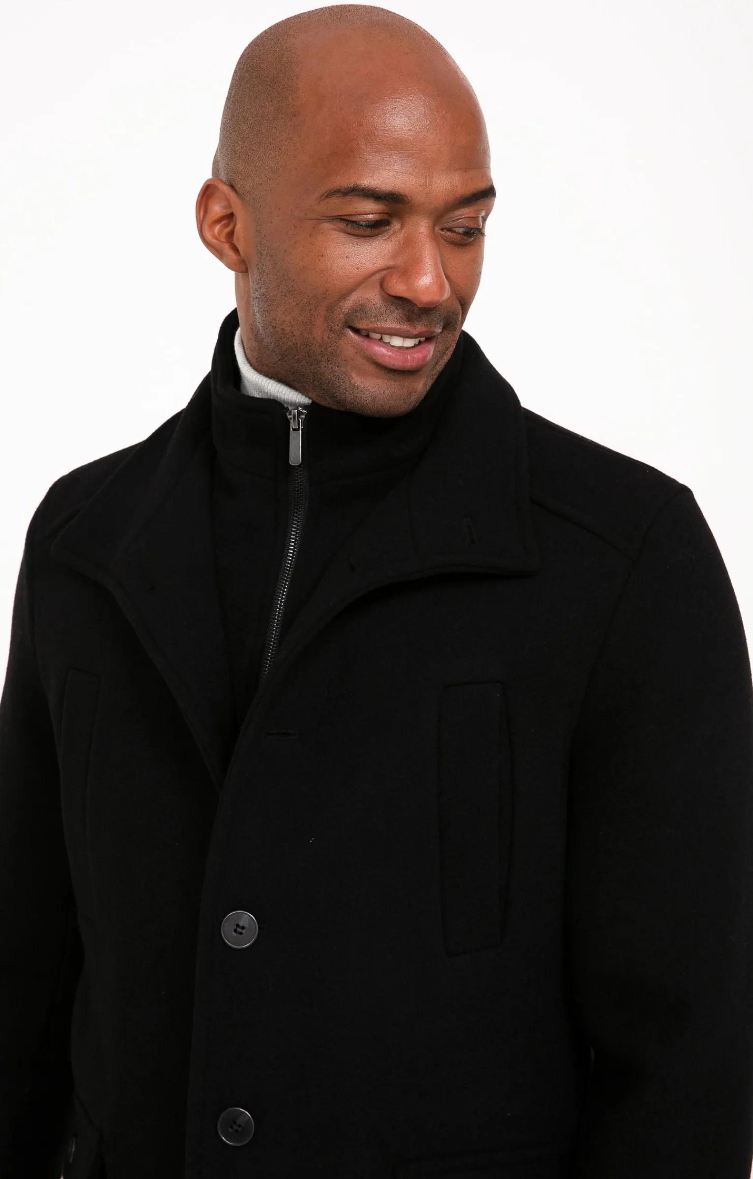 Manteaux<Armand Thiery Manteau mi-long BLACK M - Noir