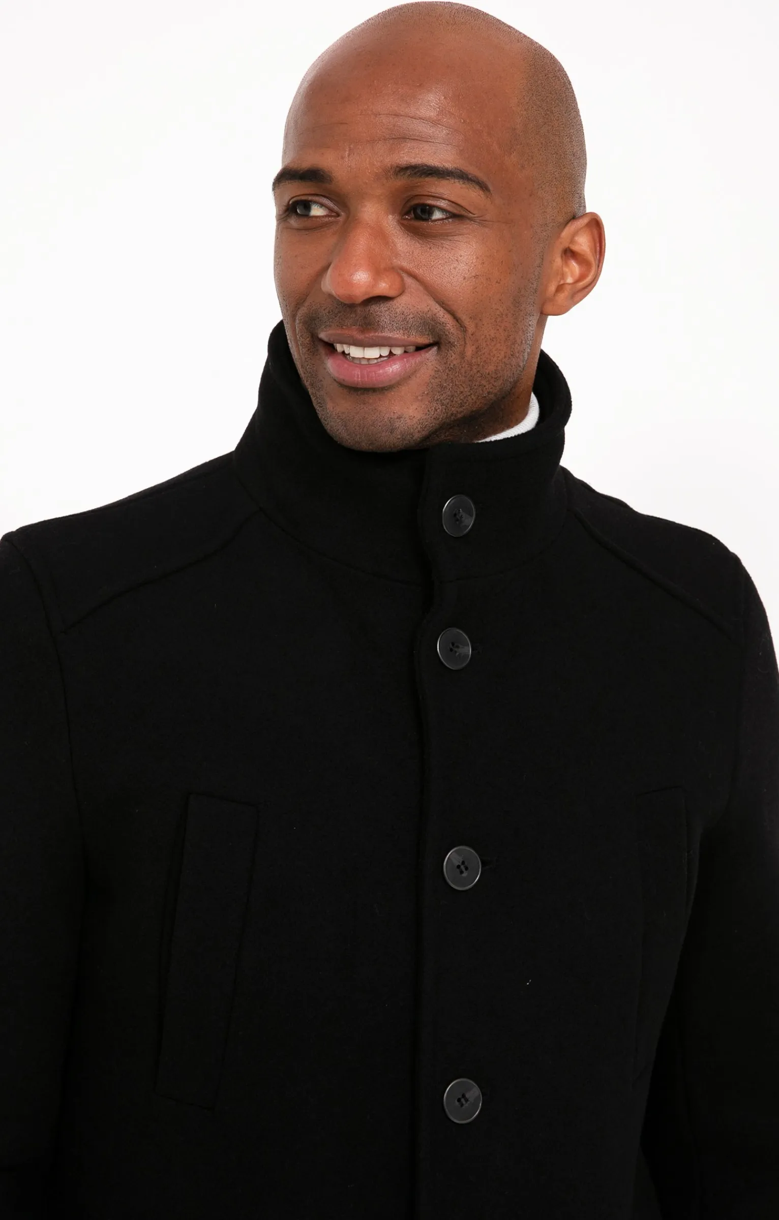 Manteaux<Armand Thiery Manteau mi-long BLACK M - Noir