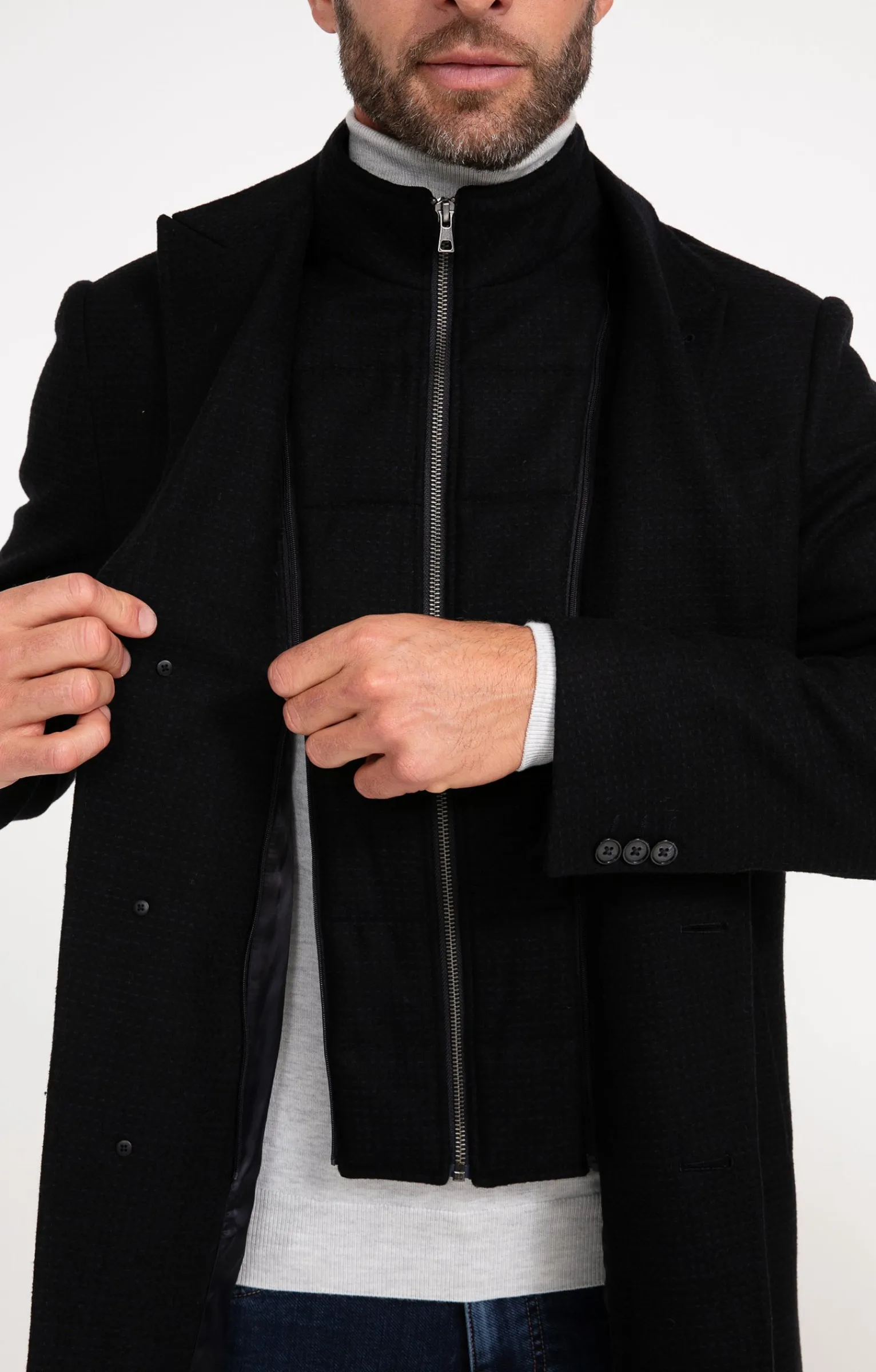 Manteaux<Armand Thiery Manteau mi-long BLUGAUFRE - Marine