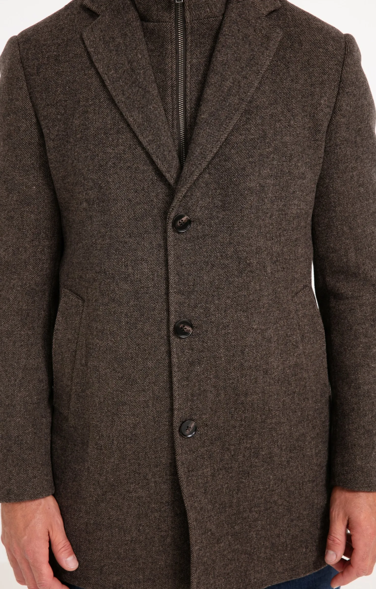Manteaux<Armand Thiery Manteau mi-long BROWNIE - Marron