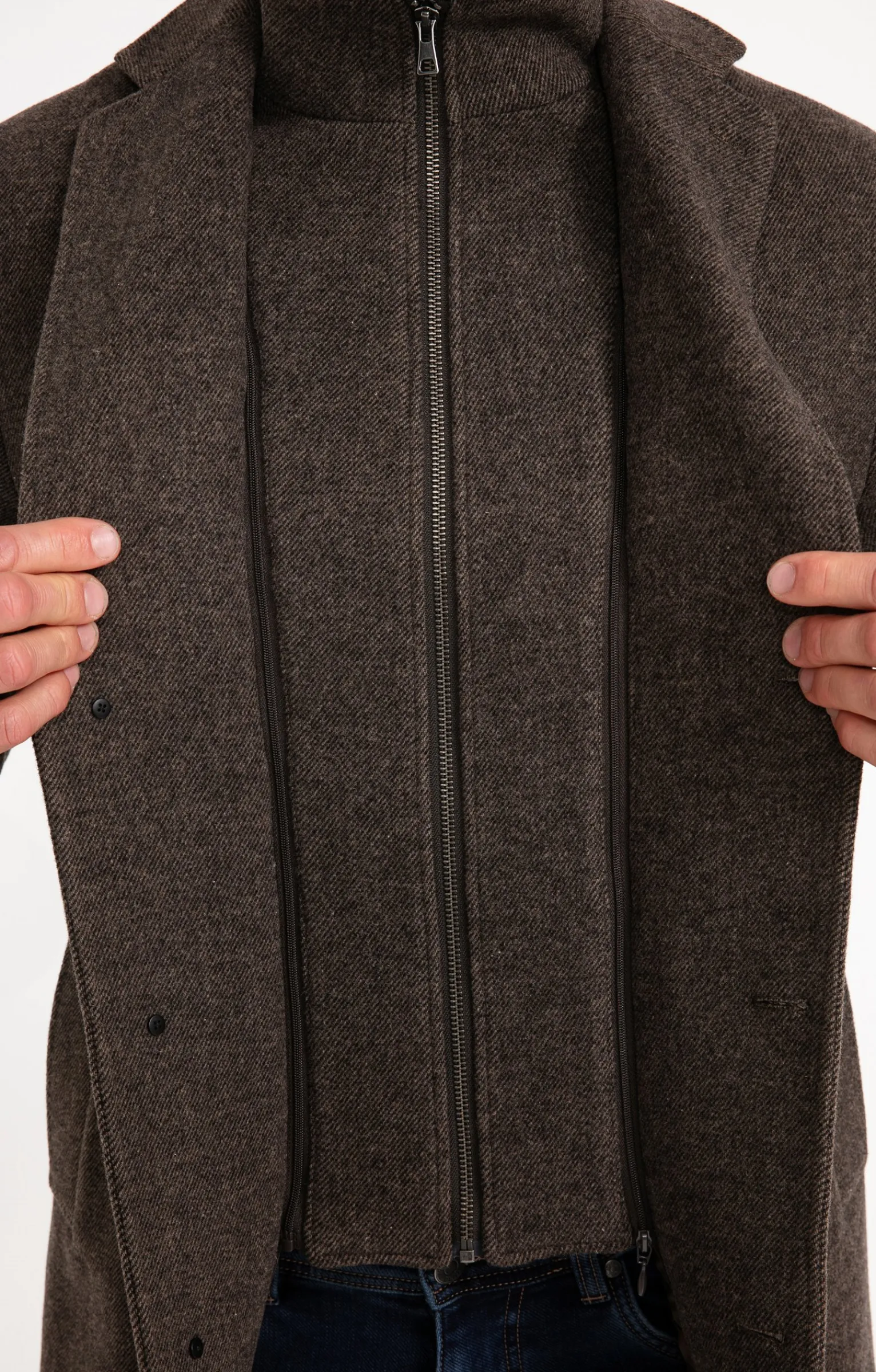 Manteaux<Armand Thiery Manteau mi-long BROWNIE - Marron