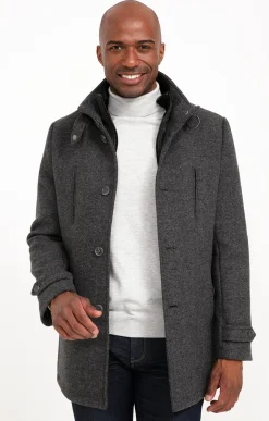 Manteaux<Armand Thiery Manteau mi-long SAELO - Grismoyen