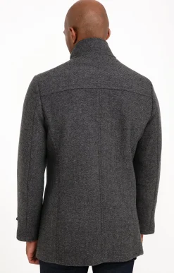 Manteaux<Armand Thiery Manteau mi-long SAELO - Grismoyen