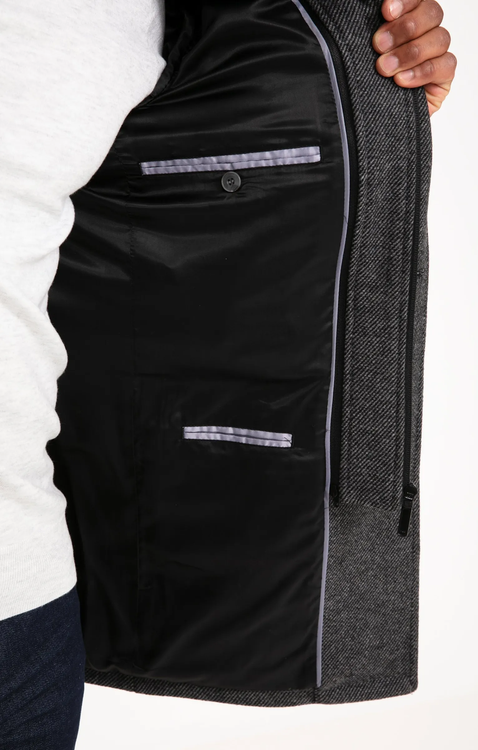 Manteaux<Armand Thiery Manteau mi-long SAELO - Grismoyen