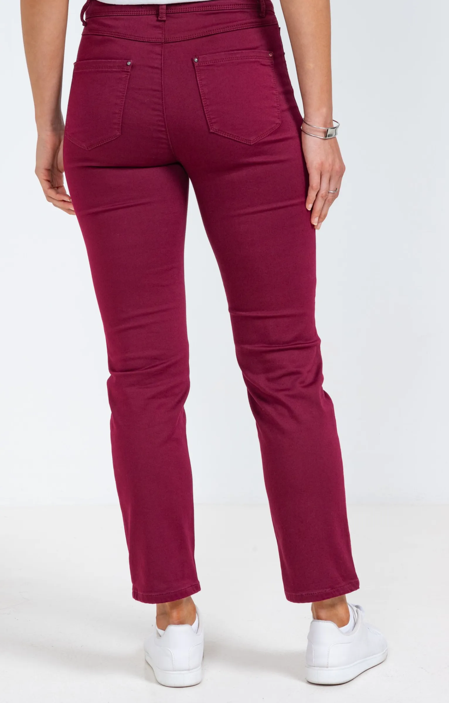 Pantalons<Armand Thiery Pantalon 7/8 coton détail clous poches - Liedevin