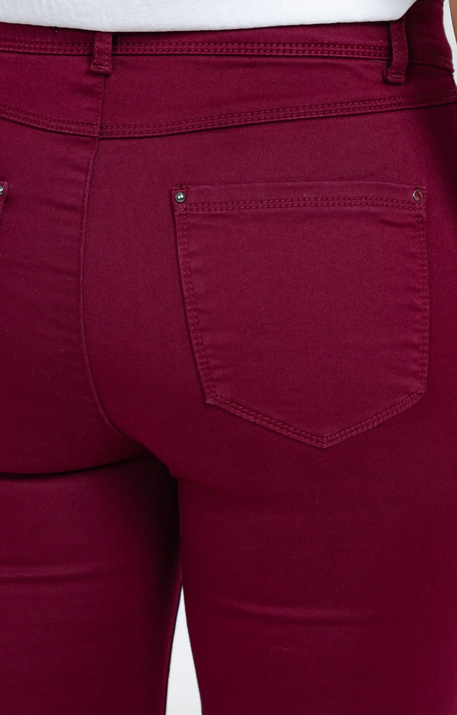 Pantalons<Armand Thiery Pantalon 7/8 coton détail clous poches - Liedevin