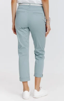 Pantalons<Armand Thiery Pantalon 7/8 forme chino avec ceinture - Vertnil