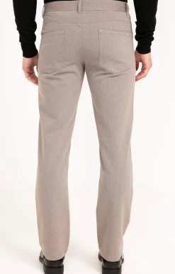Pantalons<Armand Thiery Pantalon 5 poches Micro - Beige