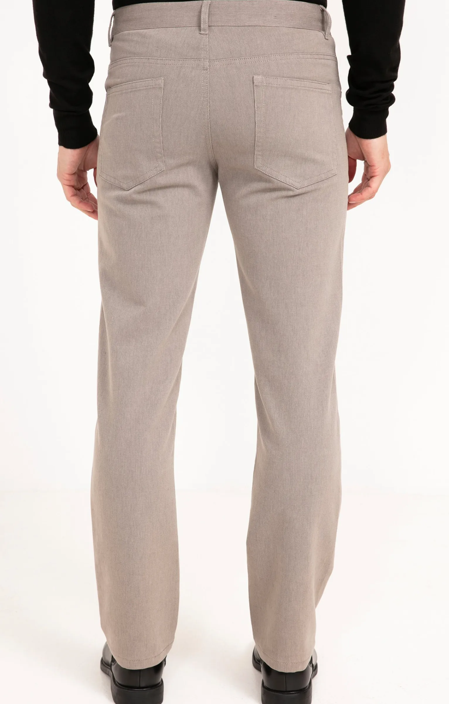 Pantalons<Armand Thiery Pantalon 5 poches Micro - Beige