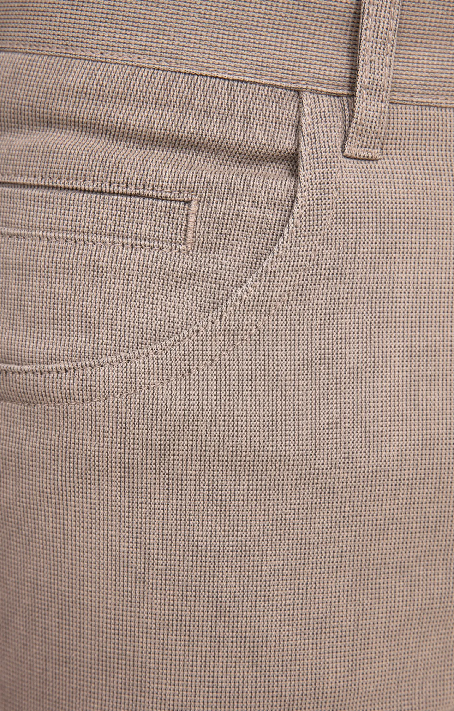 Pantalons<Armand Thiery Pantalon 5 poches Micro - Beige