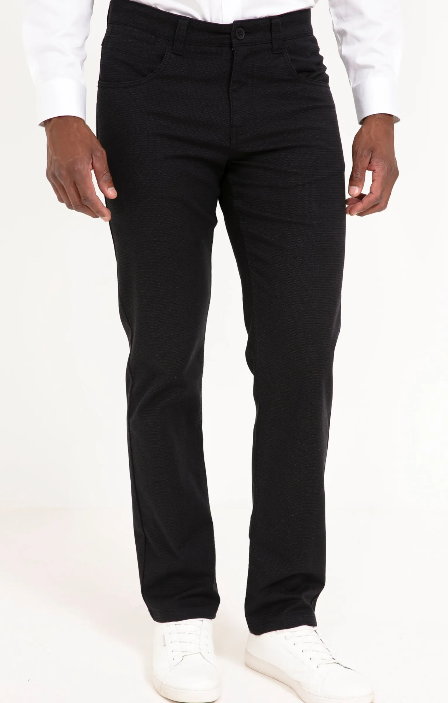Pantalons<Armand Thiery Pantalon 5 poches Multico - Marine