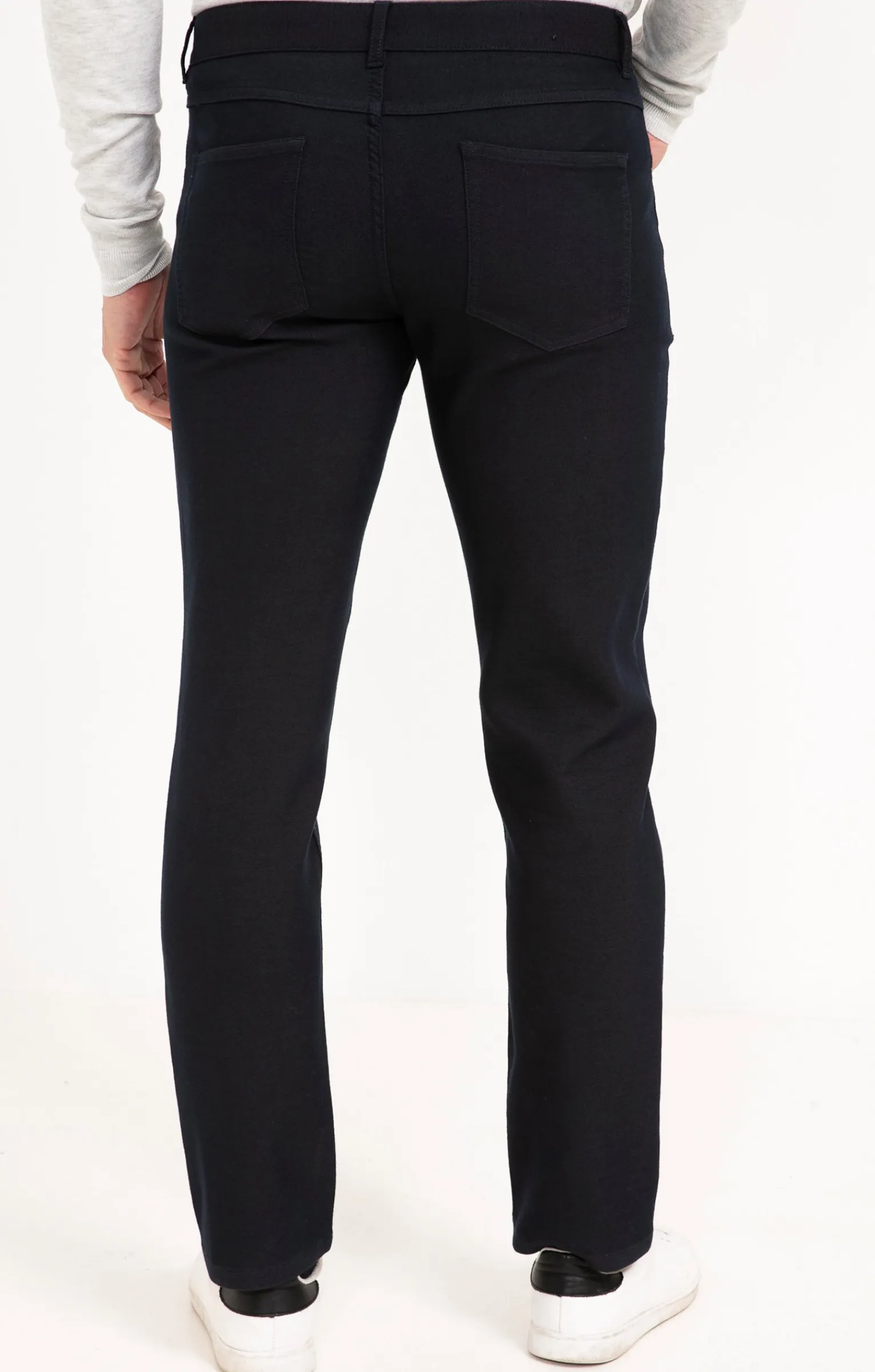 Pantalons<Armand Thiery Pantalon 5 poches Navy - Marine