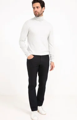 Pantalons<Armand Thiery Pantalon 5 poches Navy - Marine