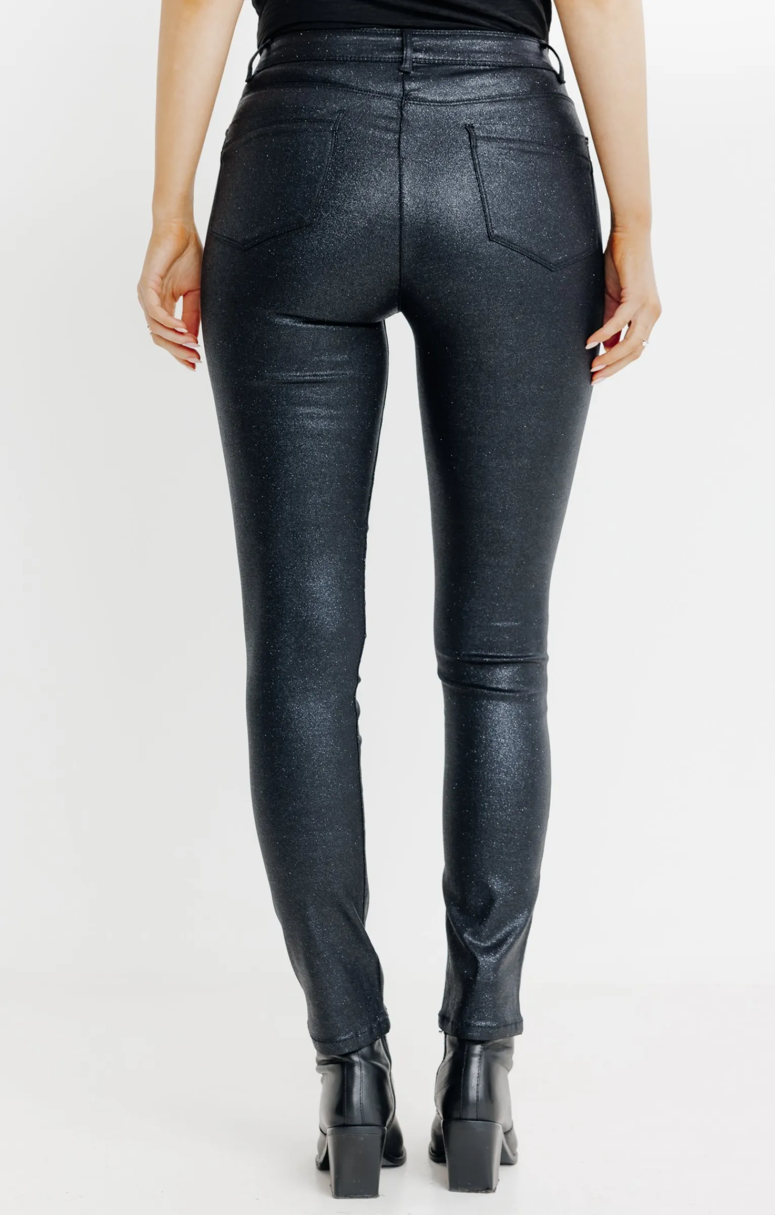 Pantalons<Armand Thiery Pantalon aspect irisé - Noir