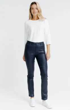 Pantalons<Armand Thiery Pantalon aspect irisé - Marine